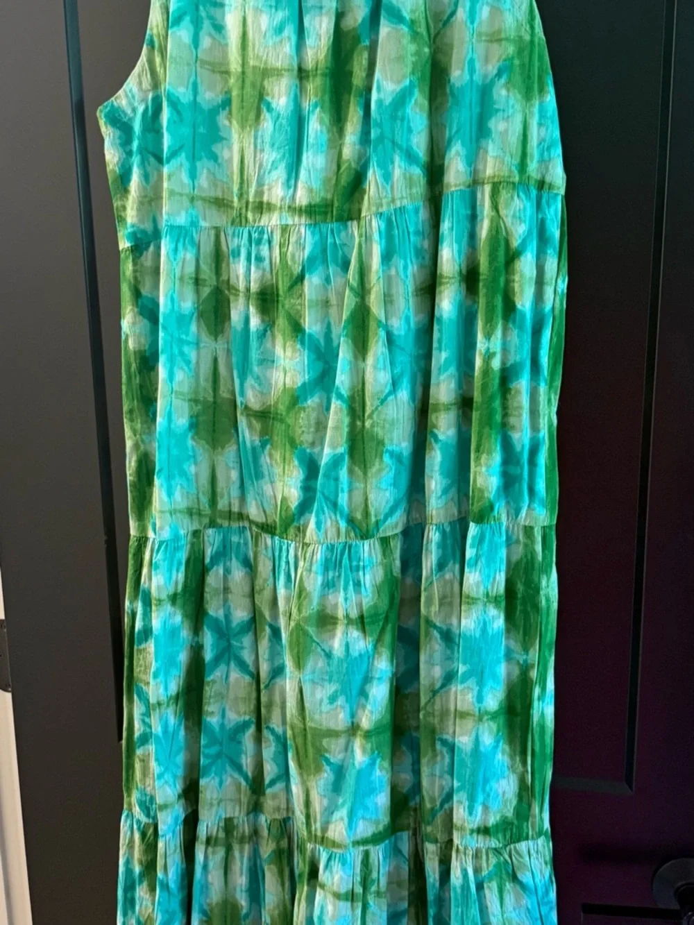 Tuckernuck Turquoise and Green Tie-Dye Maxi Dress - Picture 3 of 4